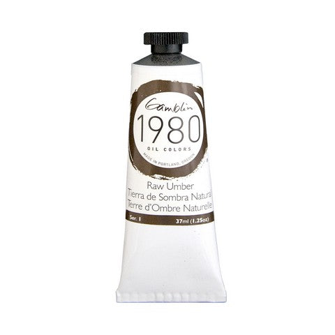 Gamblin 1980 Oil Paint Raw Umber - 37 ml
