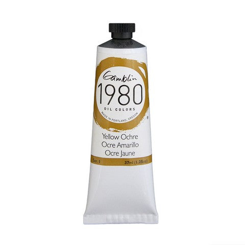 Gamblin 1980 Oil Paint Yellow Ochre - 37 ml