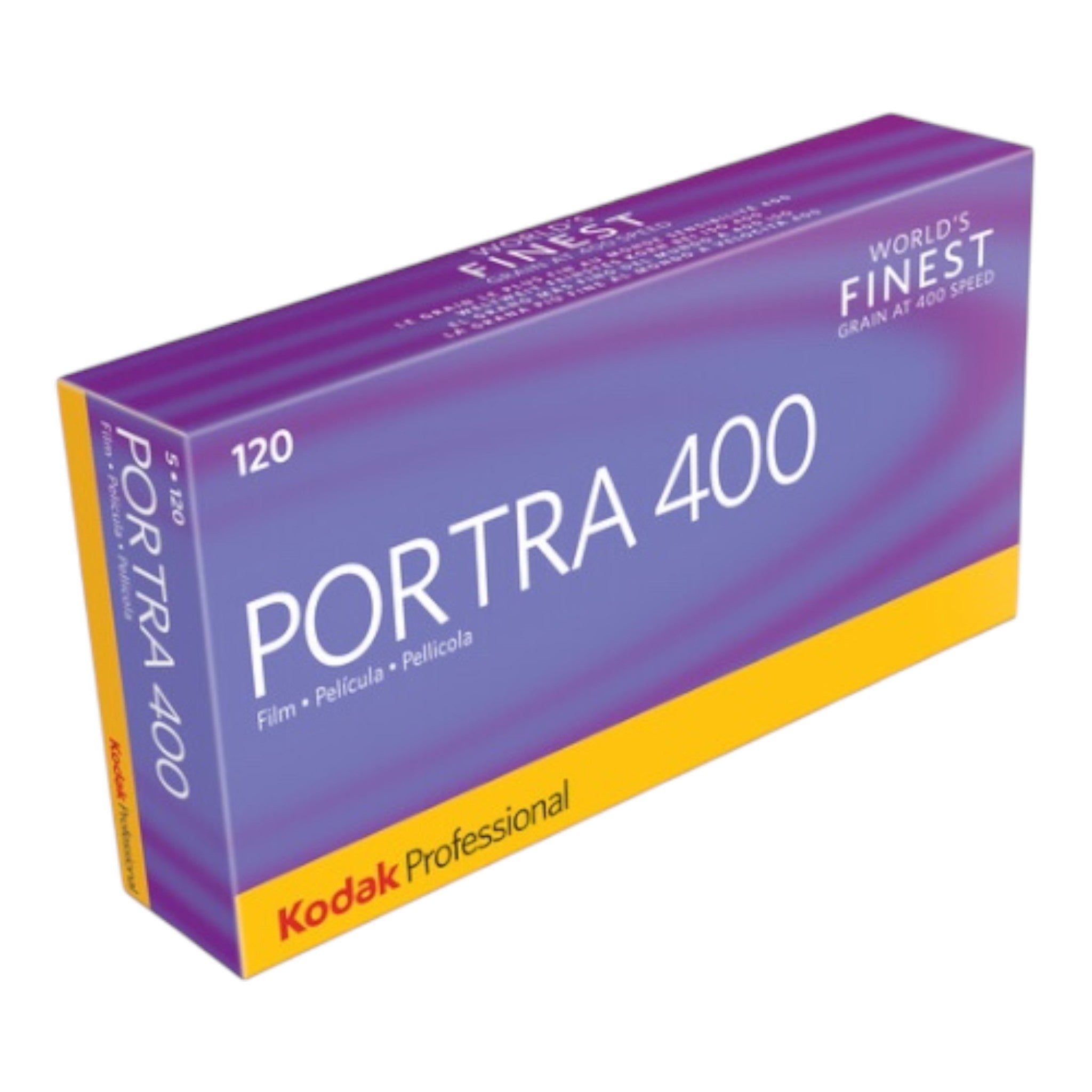 Kodak Professional Portra 400 Color Negative Film (120 Roll Film, 5-Pack)