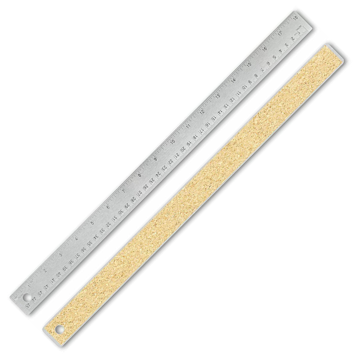 Stainless Steel Cork Back Ruler - 18 in