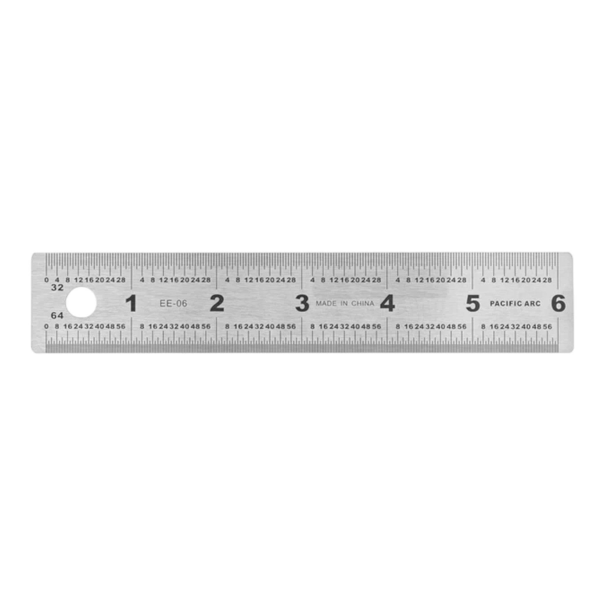 Stainless Steel Ruler - 6in 32/64