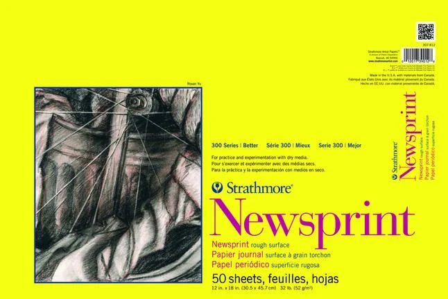 Strathmore Newsprint Pad 12X18 50 Sheets