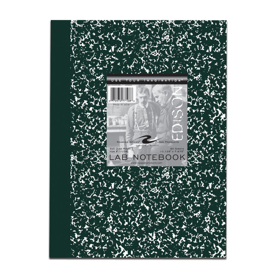 Green Marble 5X5 Graph Ruled Lab Book | University Co-op