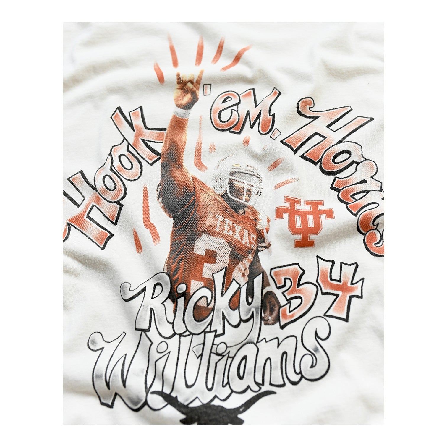 Texas Longhorns Ricky Williams Horns Tee