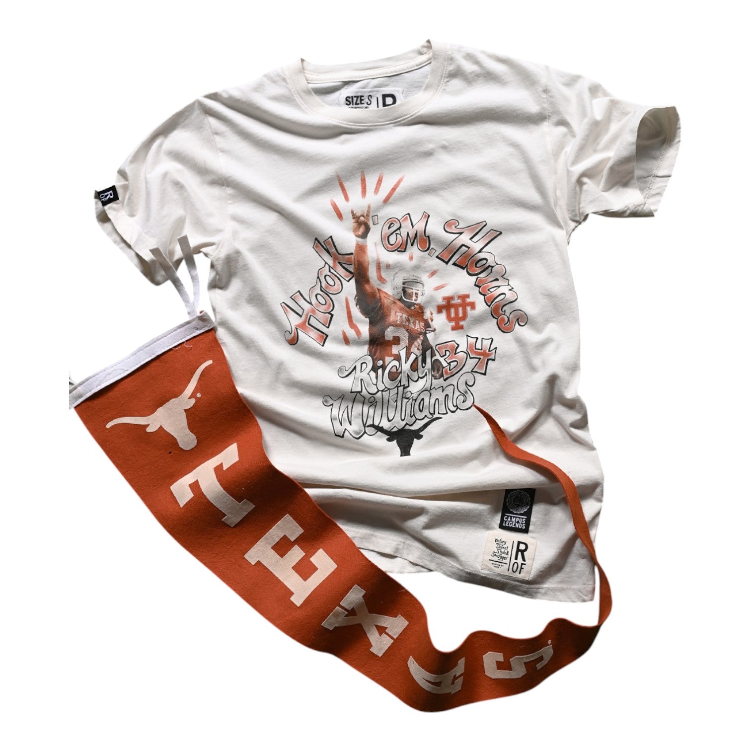 Texas Longhorns Ricky Williams Horns Tee | University Co-op