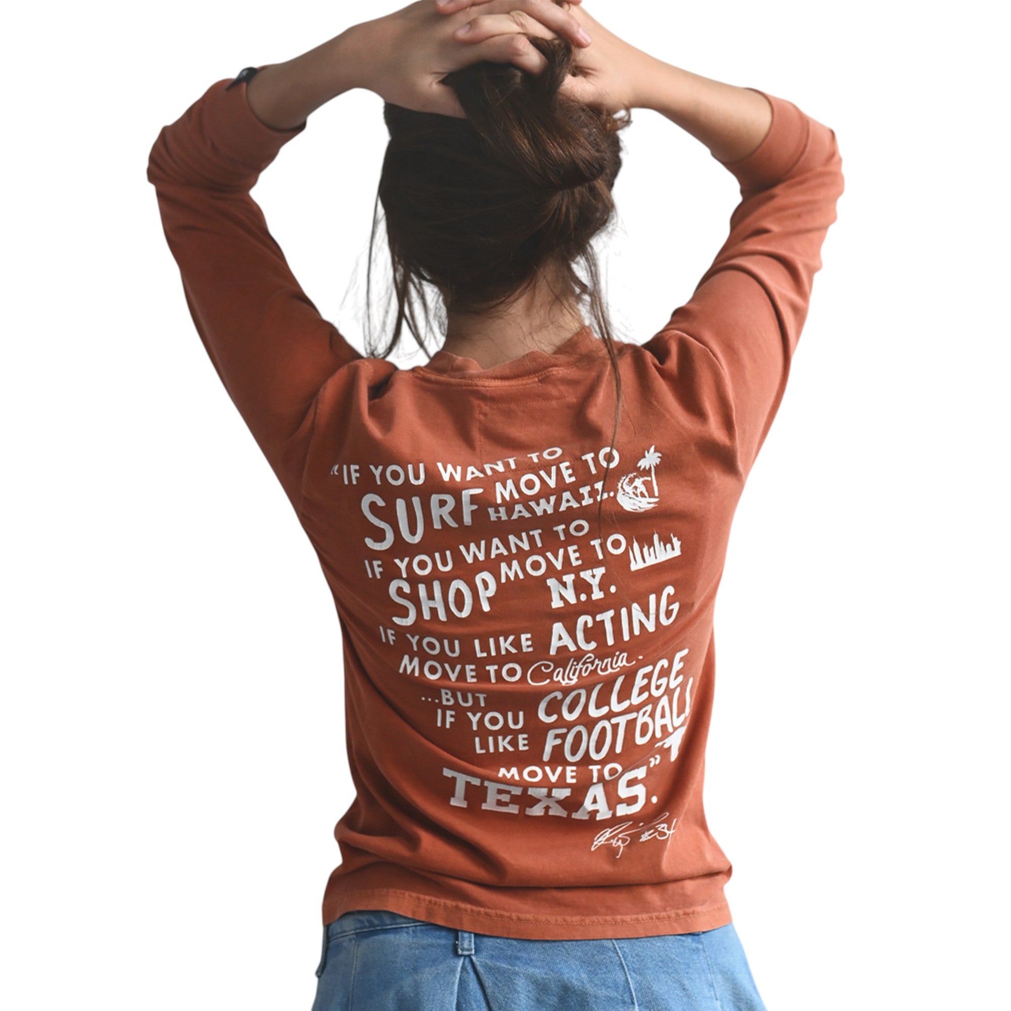 Texas Longhorns Ricky Williams Long Sleeve Tee