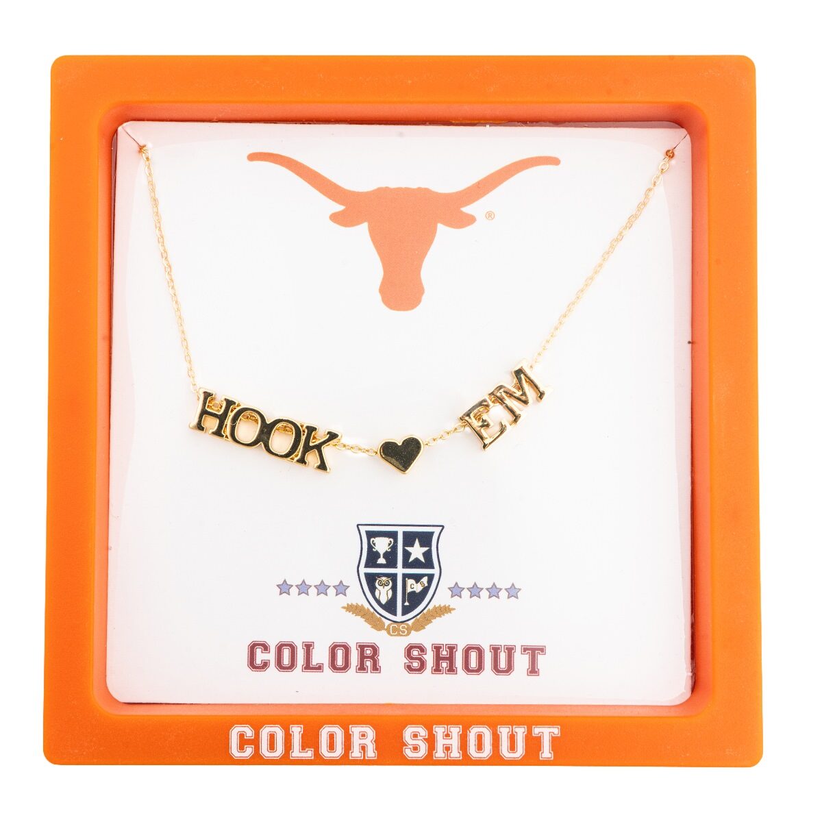 Hook' Em Heart Necklace
