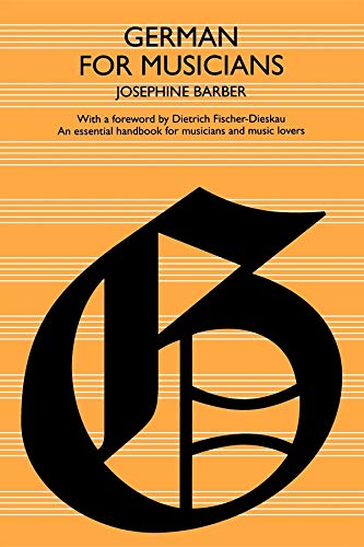 GERMAN FOR MUSICIANS