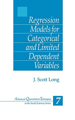 REGRESSION MODELS FOR CATEGORICAL AND LIMITED DEPENDENT