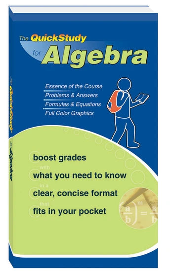 QuickStudy for Algebra Study Book