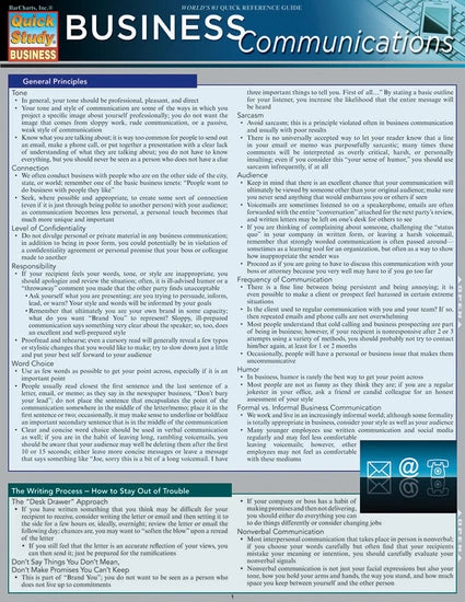 BUSINESS COMMUNICATIONS