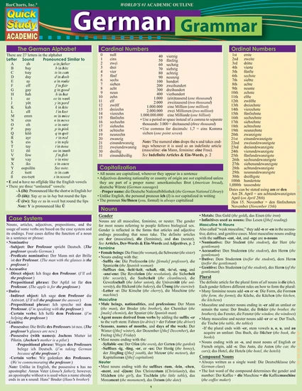GERMAN GRAMMAR