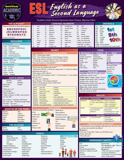 ESL ENGLISH AS A SECOND LANGUAGE