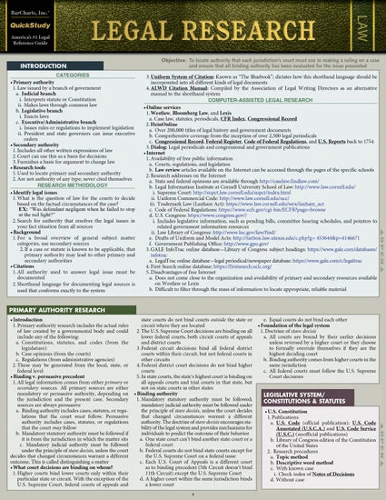 LEGAL RESEARCH