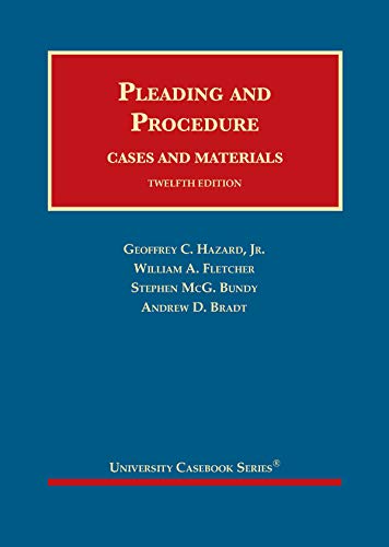 pleading and procedure, cases and materials