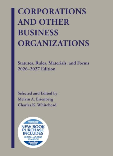 CORPORATIONS AND OTHER BUSINESS ORGANIZATIONS, STATUTES