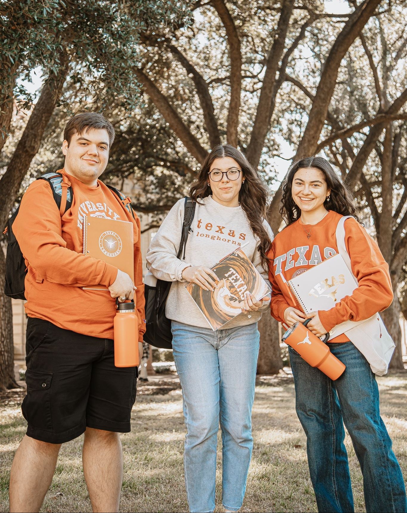 Women's Champion Texas Longhorns Primary Powerblend Hoodie