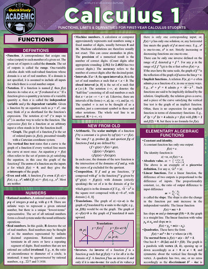 CALCULUS 1