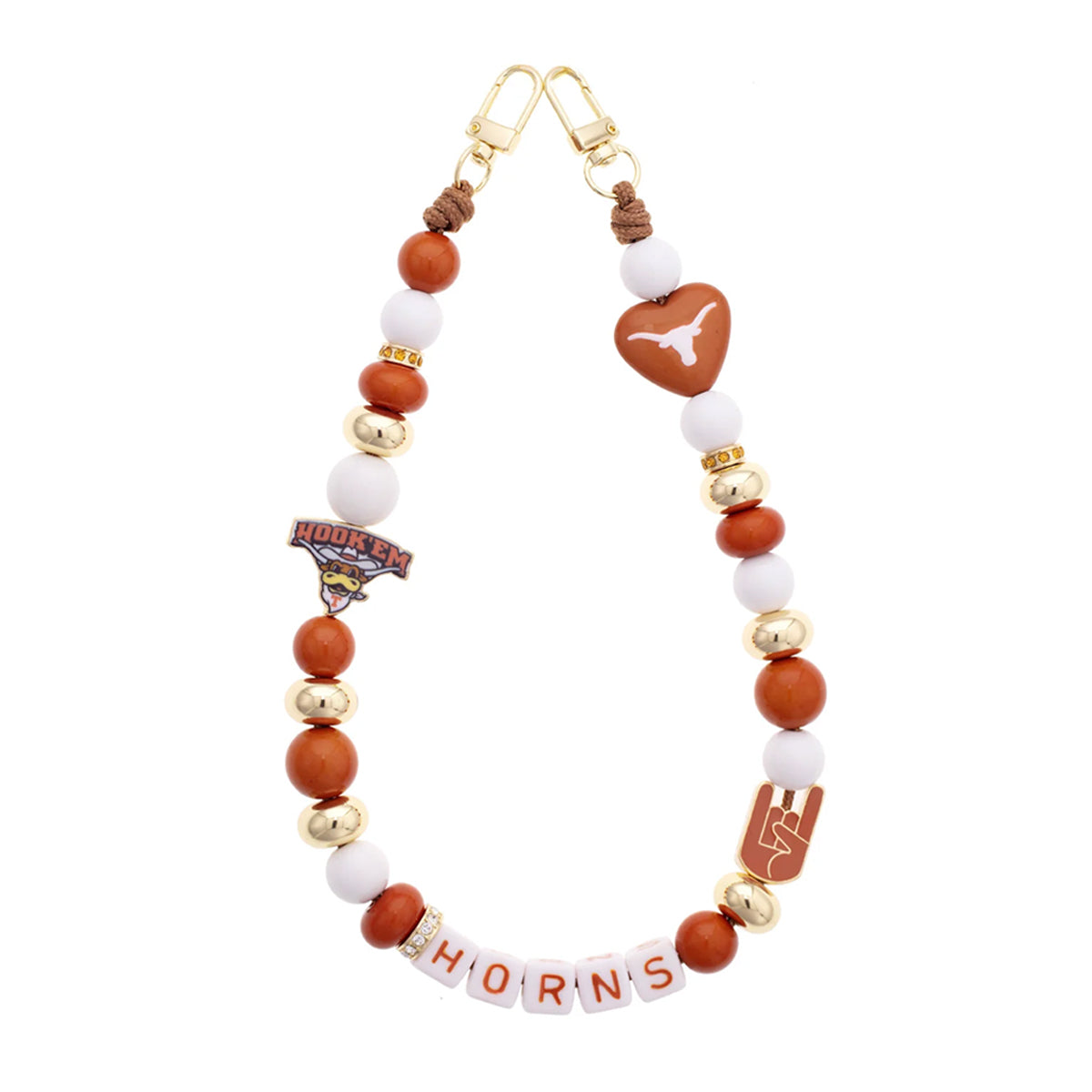 Texas Longhorns Beaded Wristlet