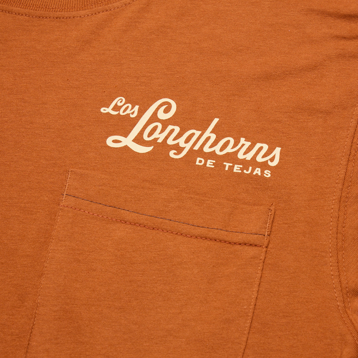 Howler Bros Los Longhorns De Tejas Los Bevo Buckle Front and Back Tee
