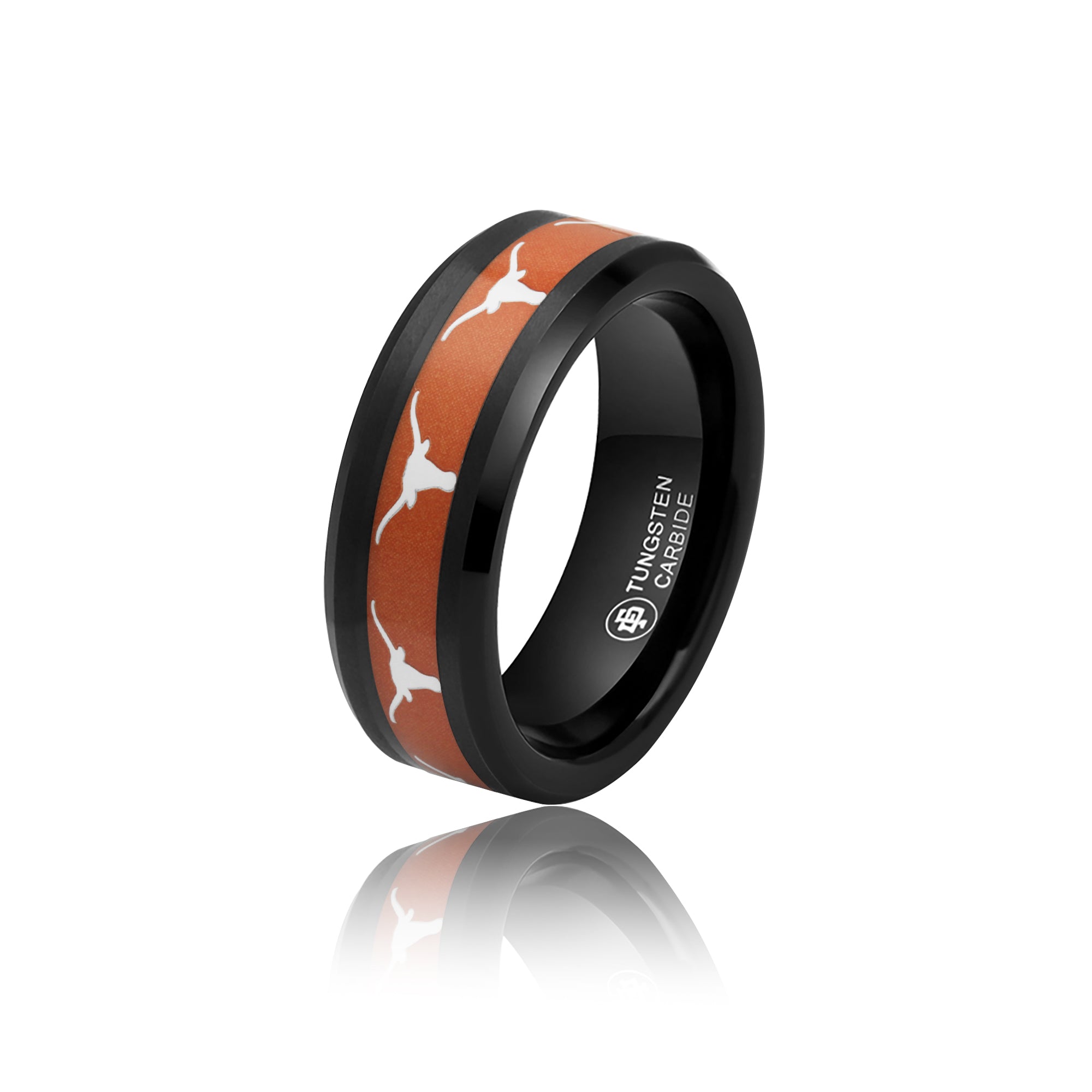 Texas Longhorns FanDrip Mens Tungsten Steerhead Ring