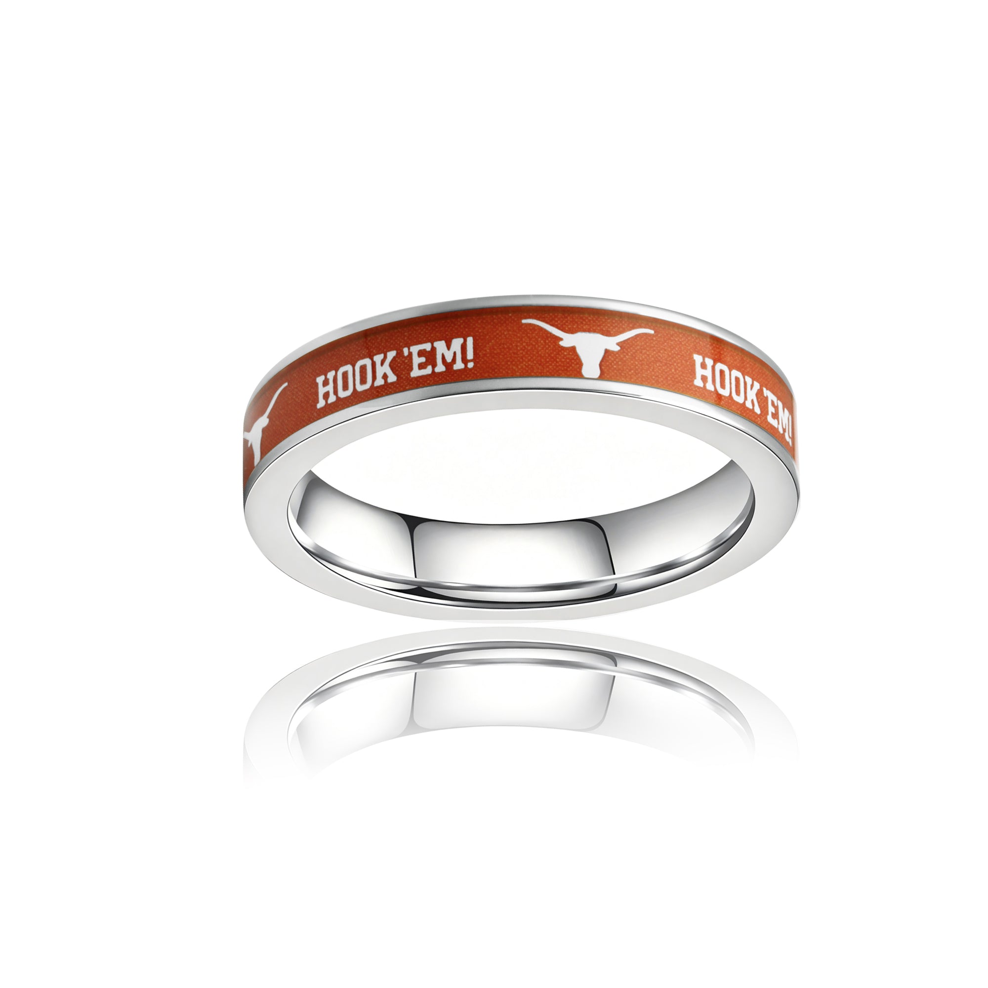 Texas Longhorns FanDrip Women's Stainless Steel Burnt Orange Ring