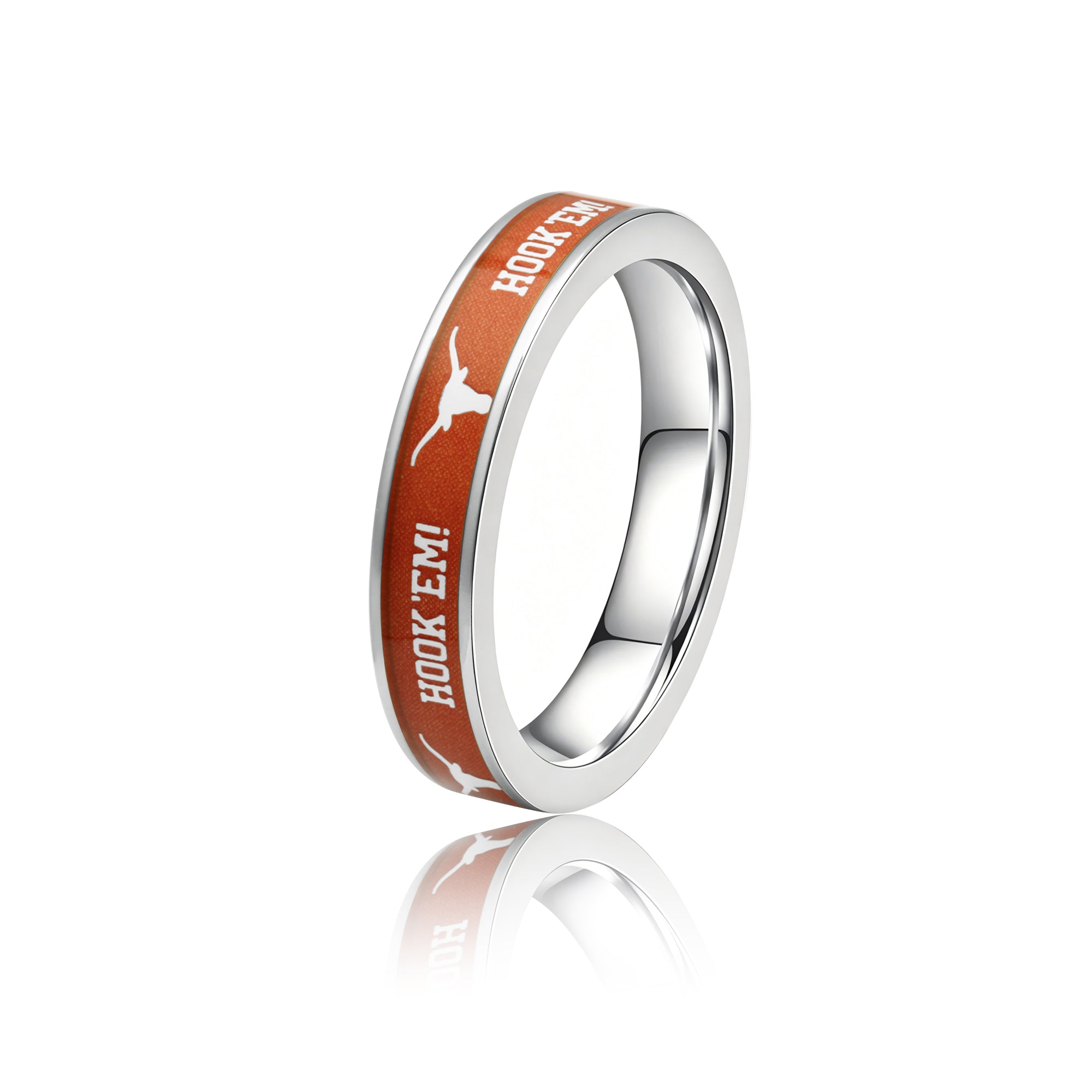 Texas Longhorns FanDrip Women's Stainless Steel Burnt Orange Ring
