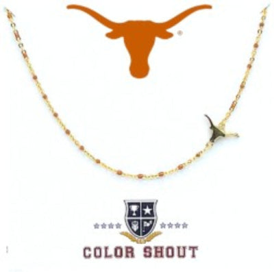 Texas Longhorns Enamel Necklace