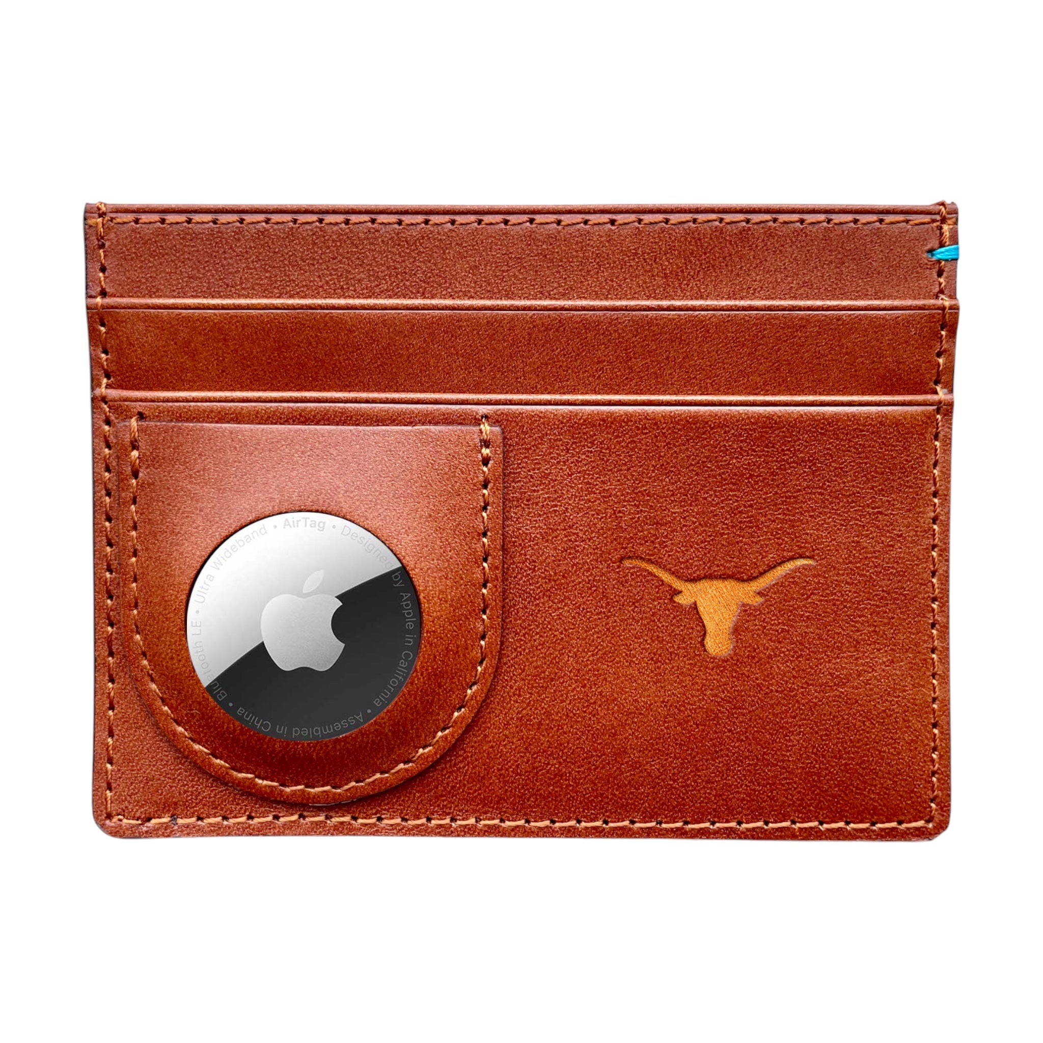 Texas Longhorns Gameday Italian Leather Airtag Wallet
