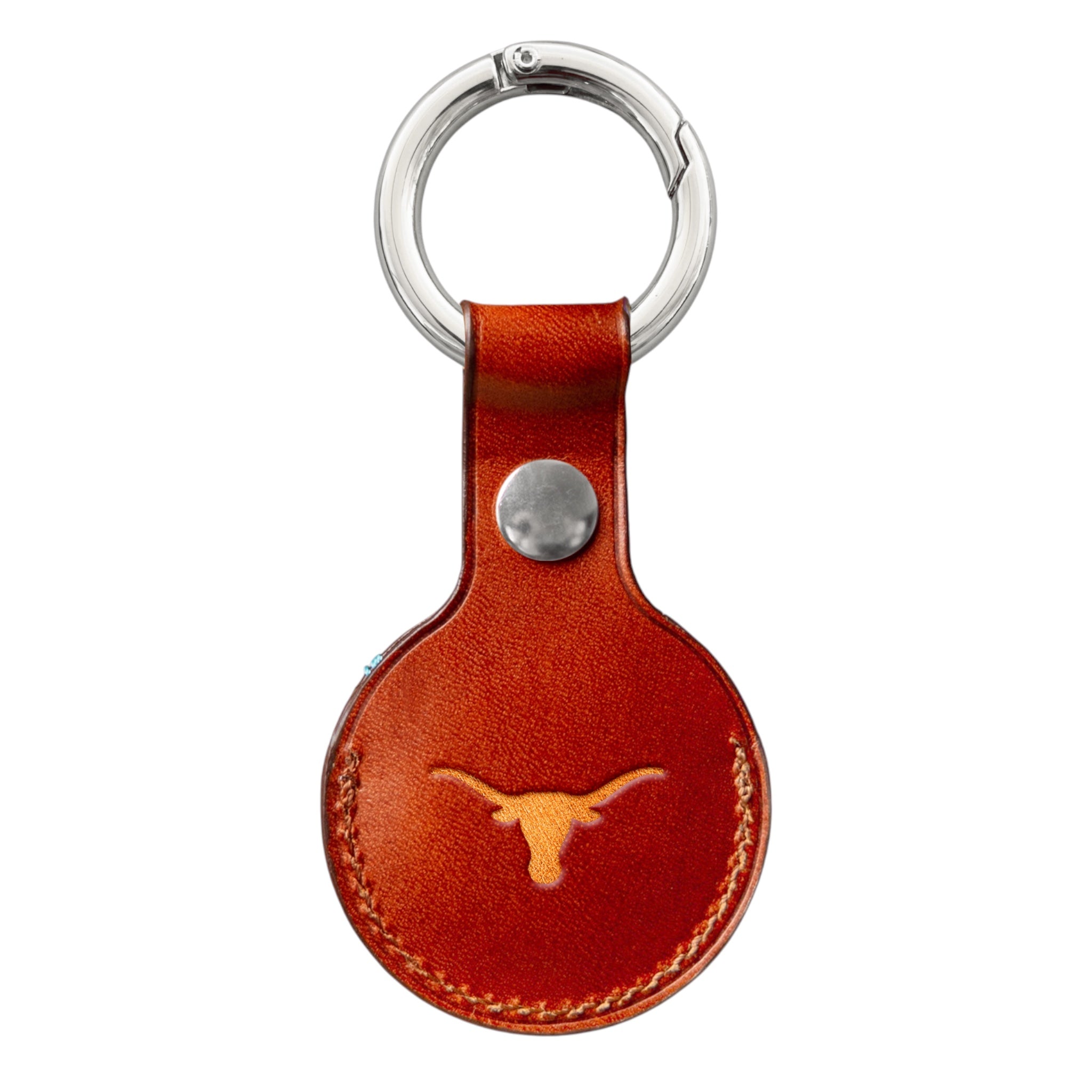 Texas Longhorns Gameday Italian Leather Airtag Key Ring
