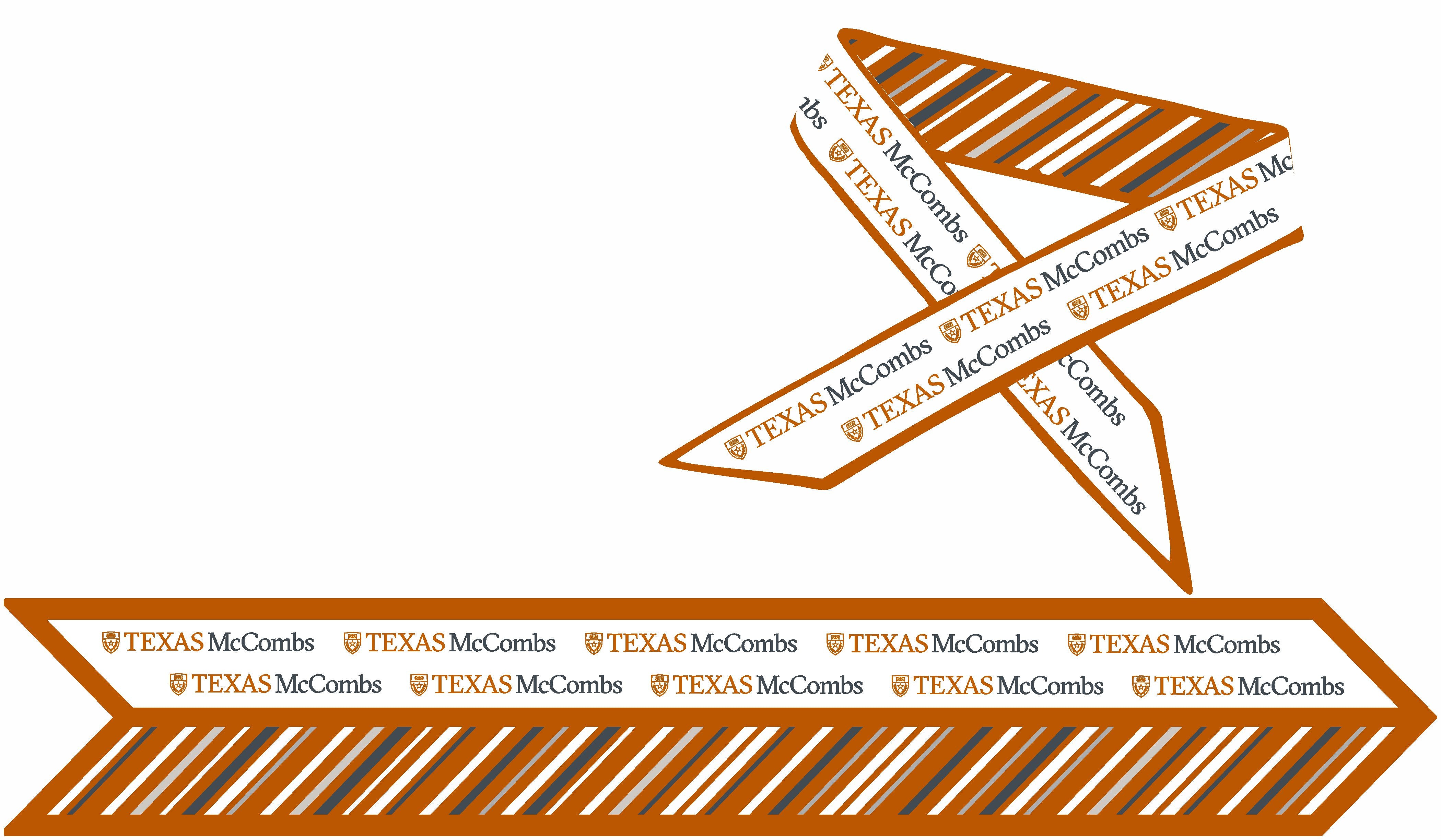 University of Texas McCombs Satin Skinny Scarf