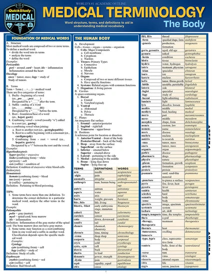 MEDICAL TERMINOLOGY:BODY SYSTEMS