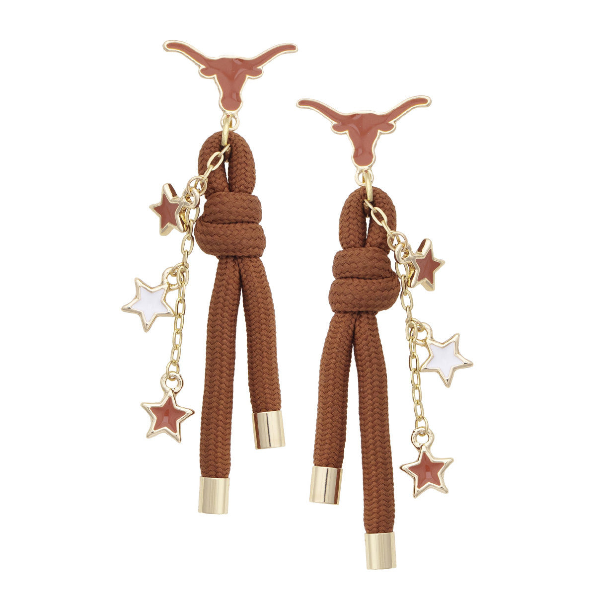 Texas Longhorns Paracord Spirit Earrings