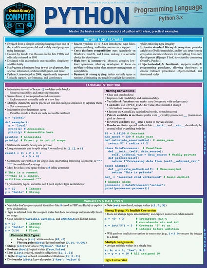 PYTHON PROGRAMMING LANGUAGE