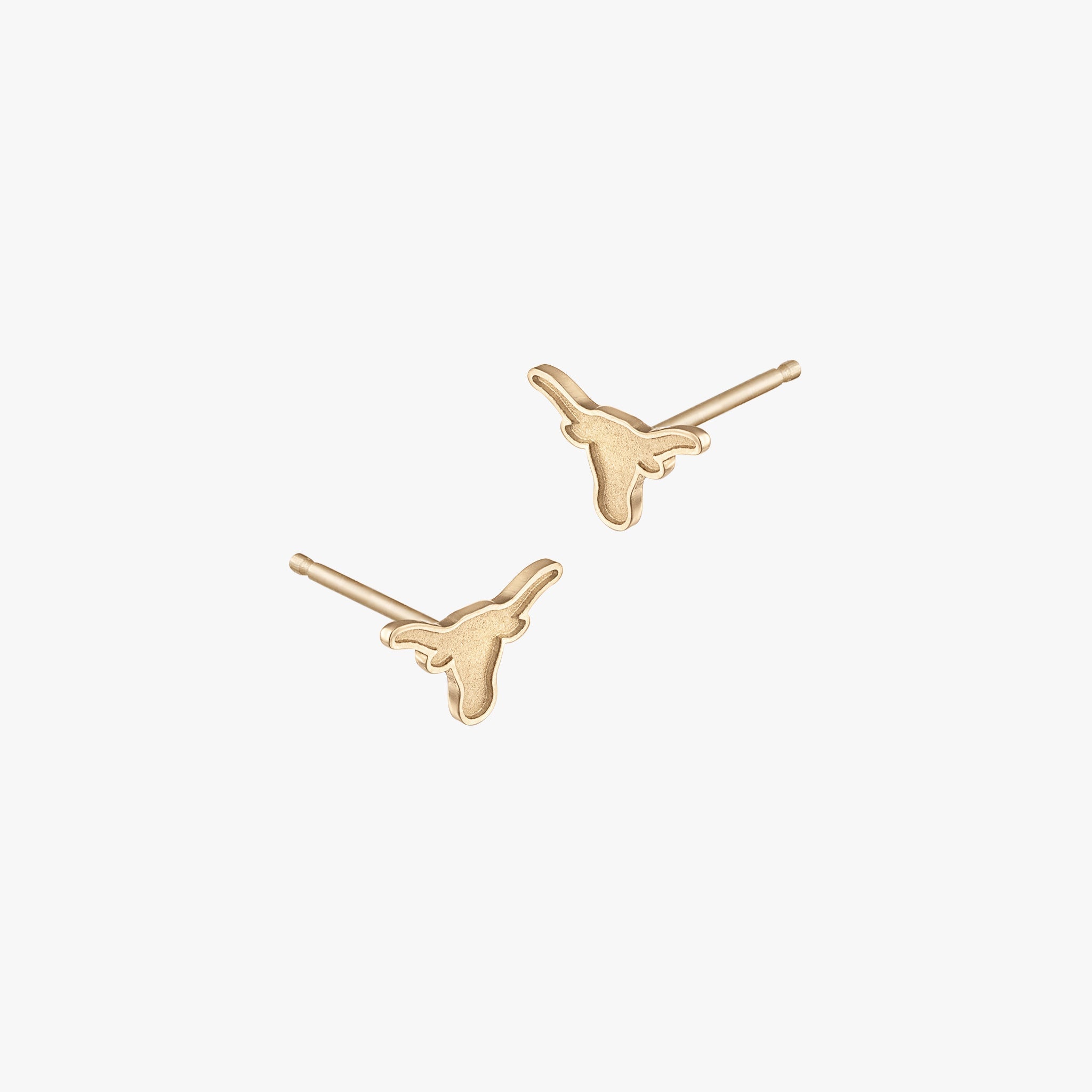UT Longhorn Stud Earrings - Cavan Gold