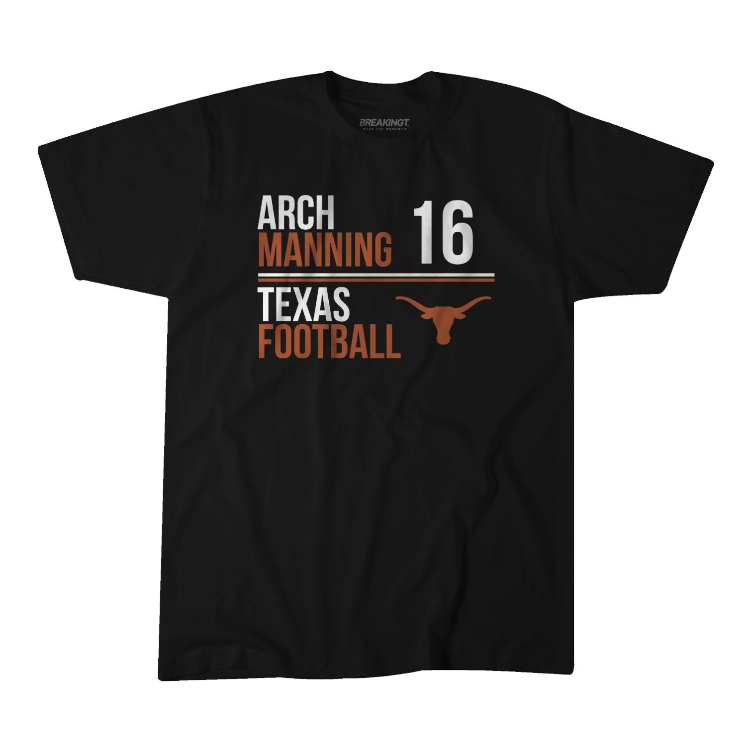 Texas Longhorns NIL Arch Manning Stack Tee