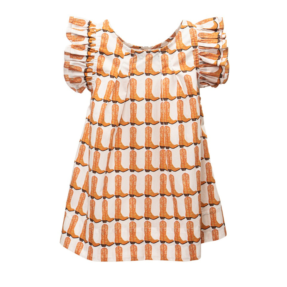 Charlie Orange Boot Top