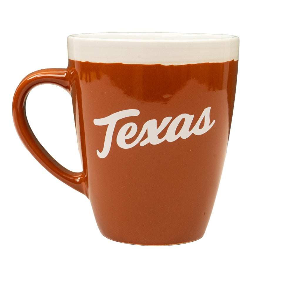 18oz Texas Script Mug