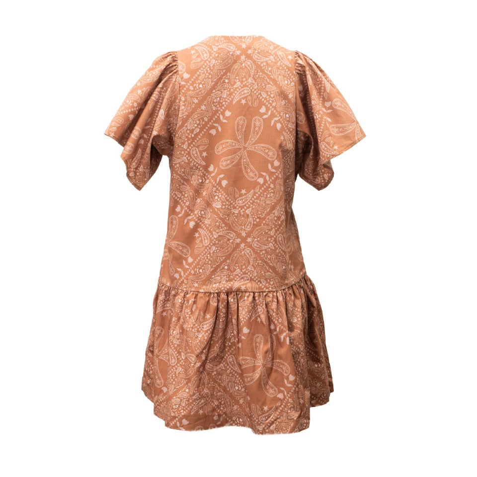 Ophelia Bandana Print Dress