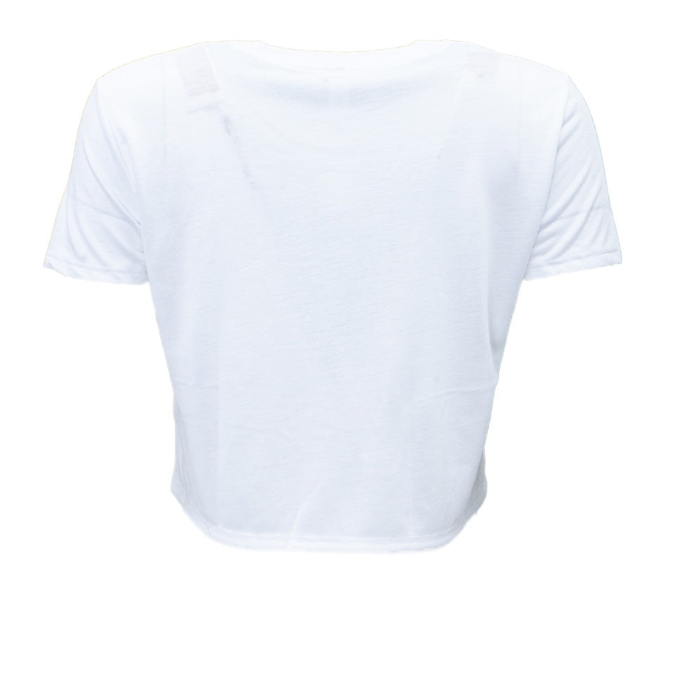 Texas Longhorns Glitter Flowy Crop Tee
