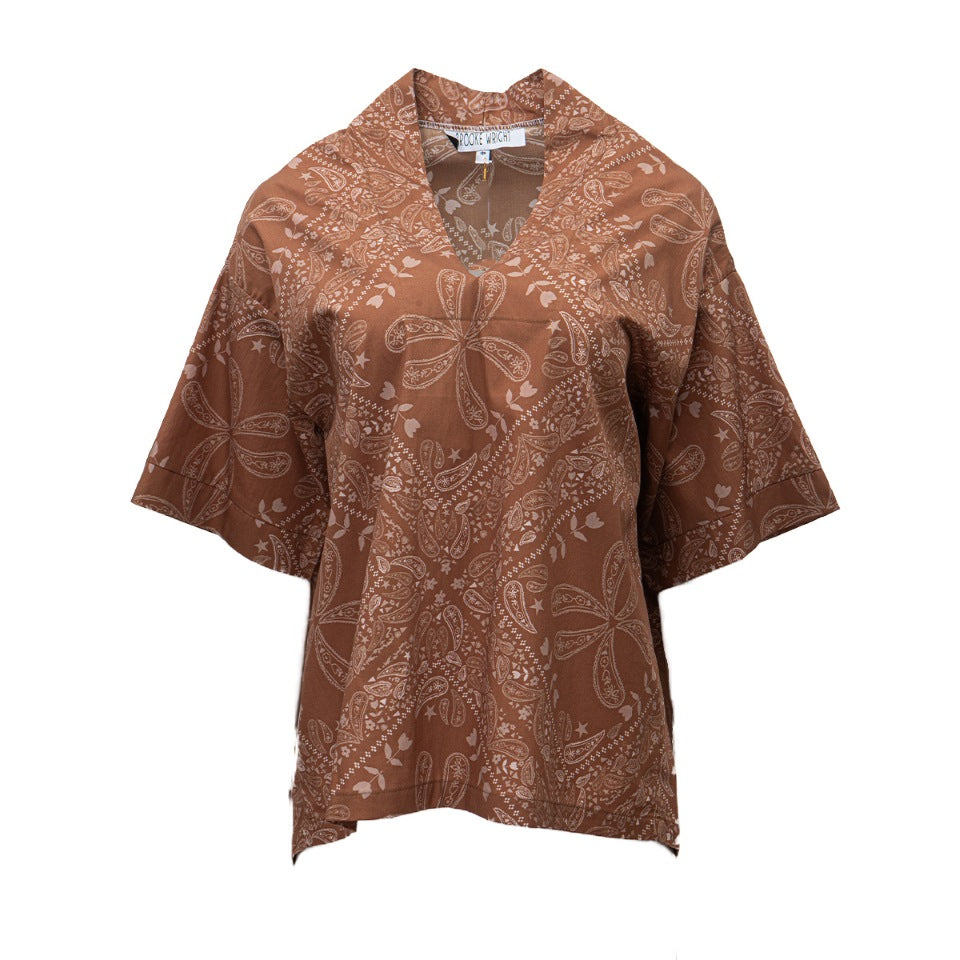 Bandana Print Kimono Top