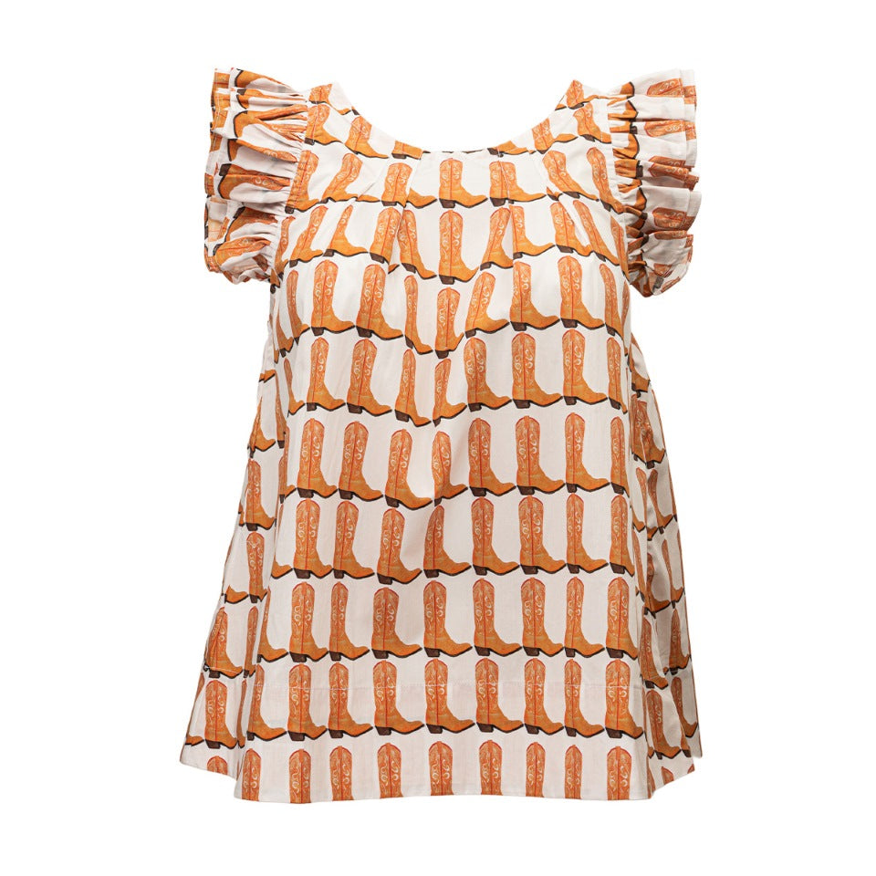 Charlie Orange Boot Top