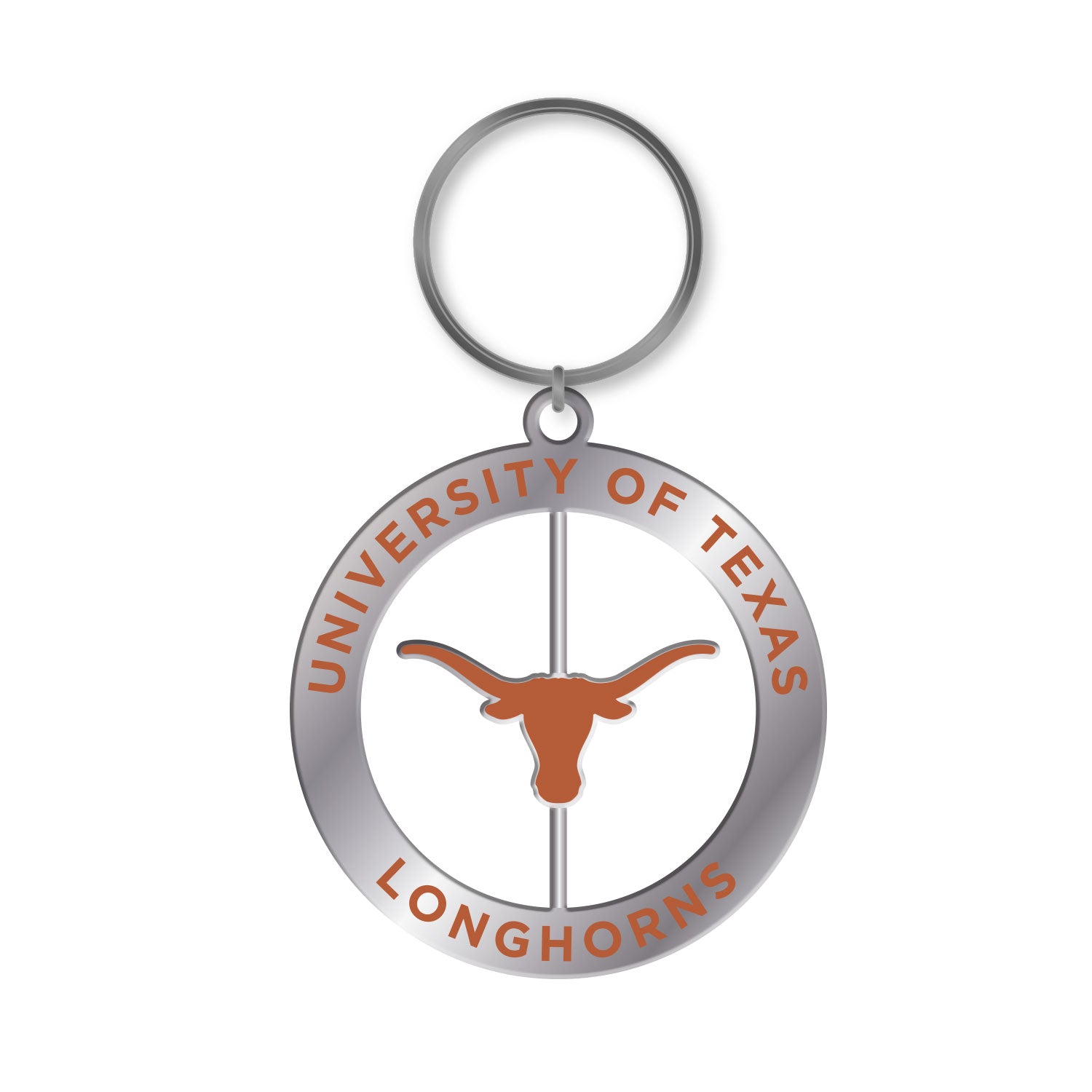Texas Longhorns Spinner Key Tag
