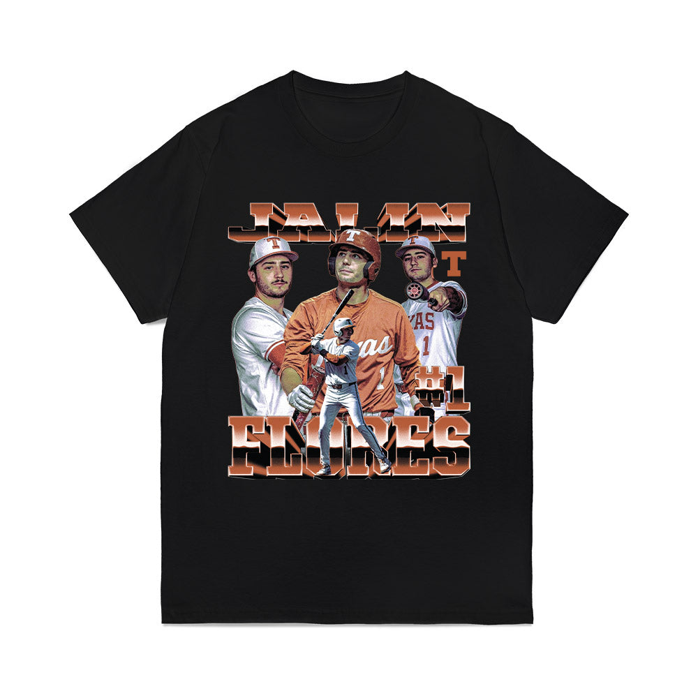 Texas Longhorns NCAA Baseball Jalin Flores Collage Comfort Colors T-Shirt