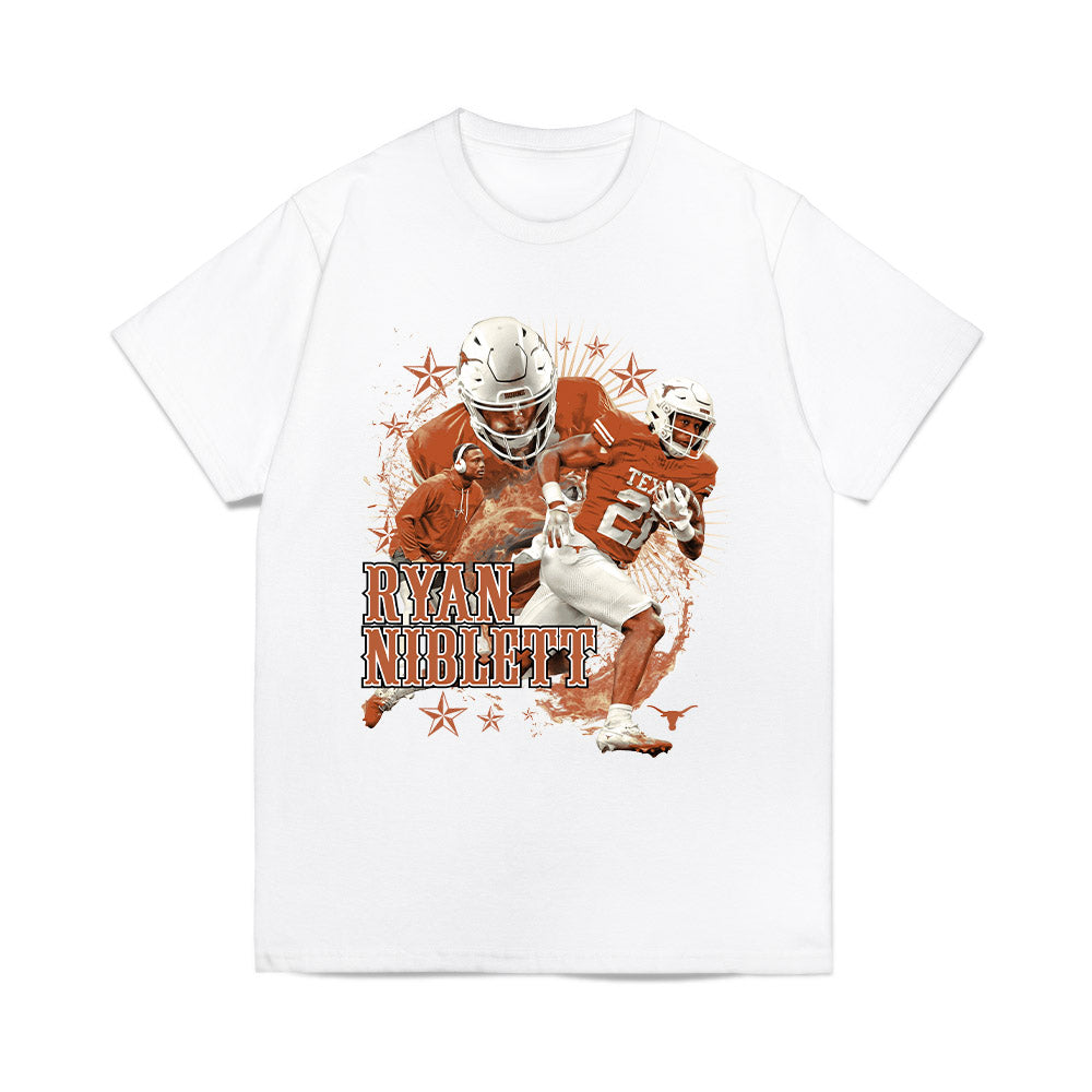 Texas Longhorns NCAA Football Ryan Niblett Collage Comfort Colors T-Shirt