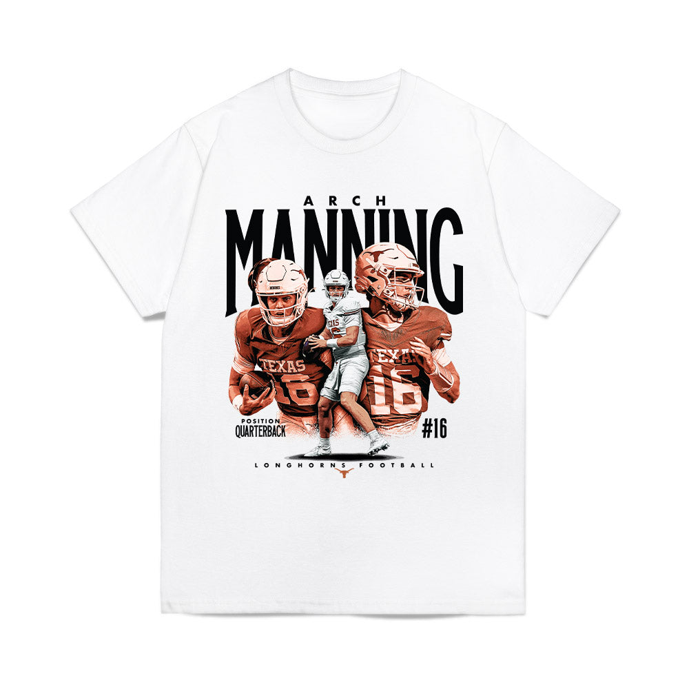 Texas Longhorns NCAA Football Arch Manning Collage Comfort Colors T-Shirt