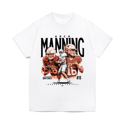 Texas Longhorns NCAA Football Arch Manning Collage Comfort Colors T-Shirt