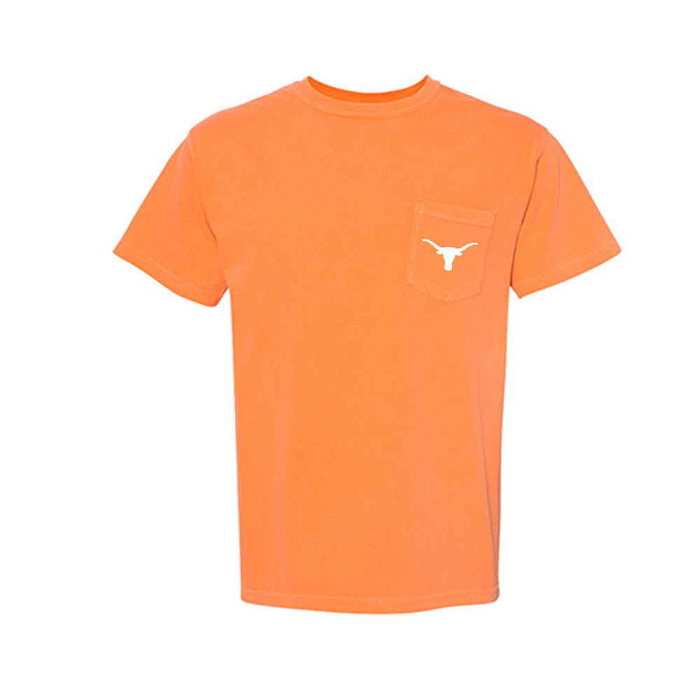 Texas Longhorns NCAA Football Arch Manning Collage Short Sleeves Pocket T-Shirt