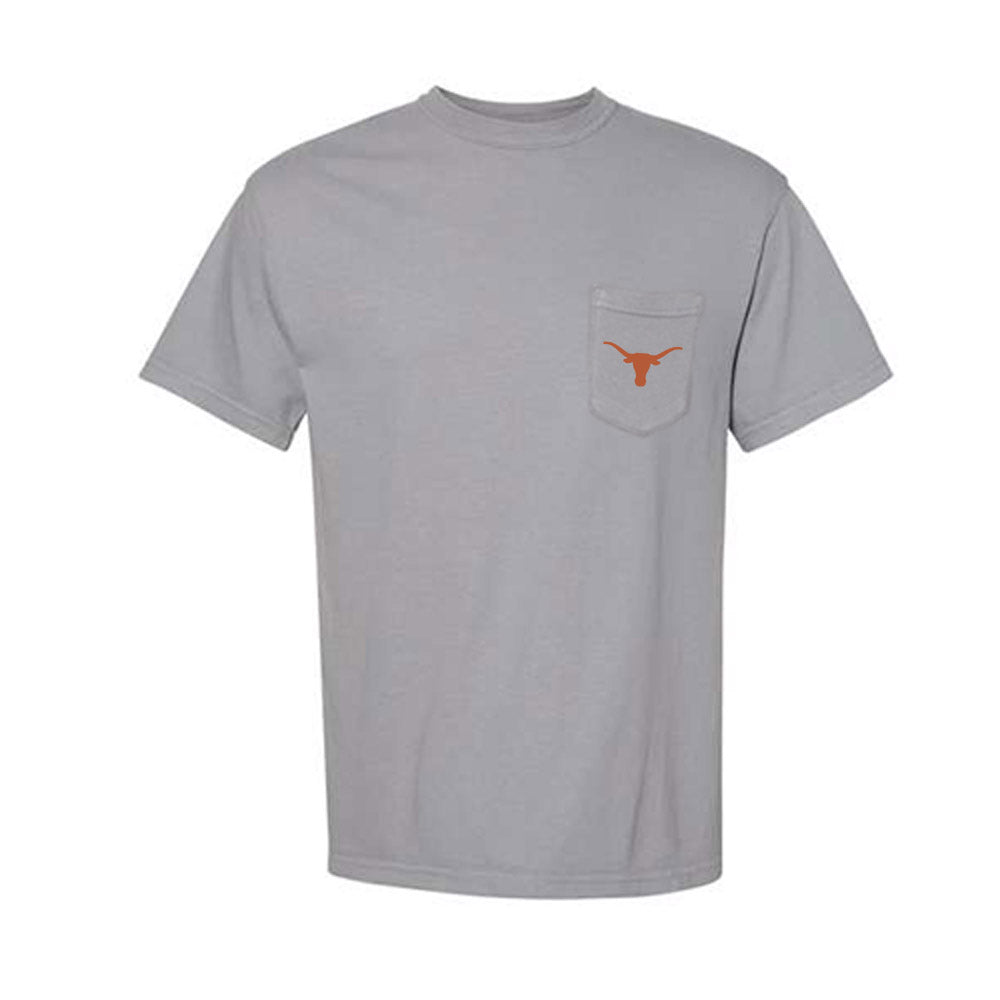 Texas Longhorns NCAA Football Arch Manning Collage Short Sleeves Pocket T-Shirt