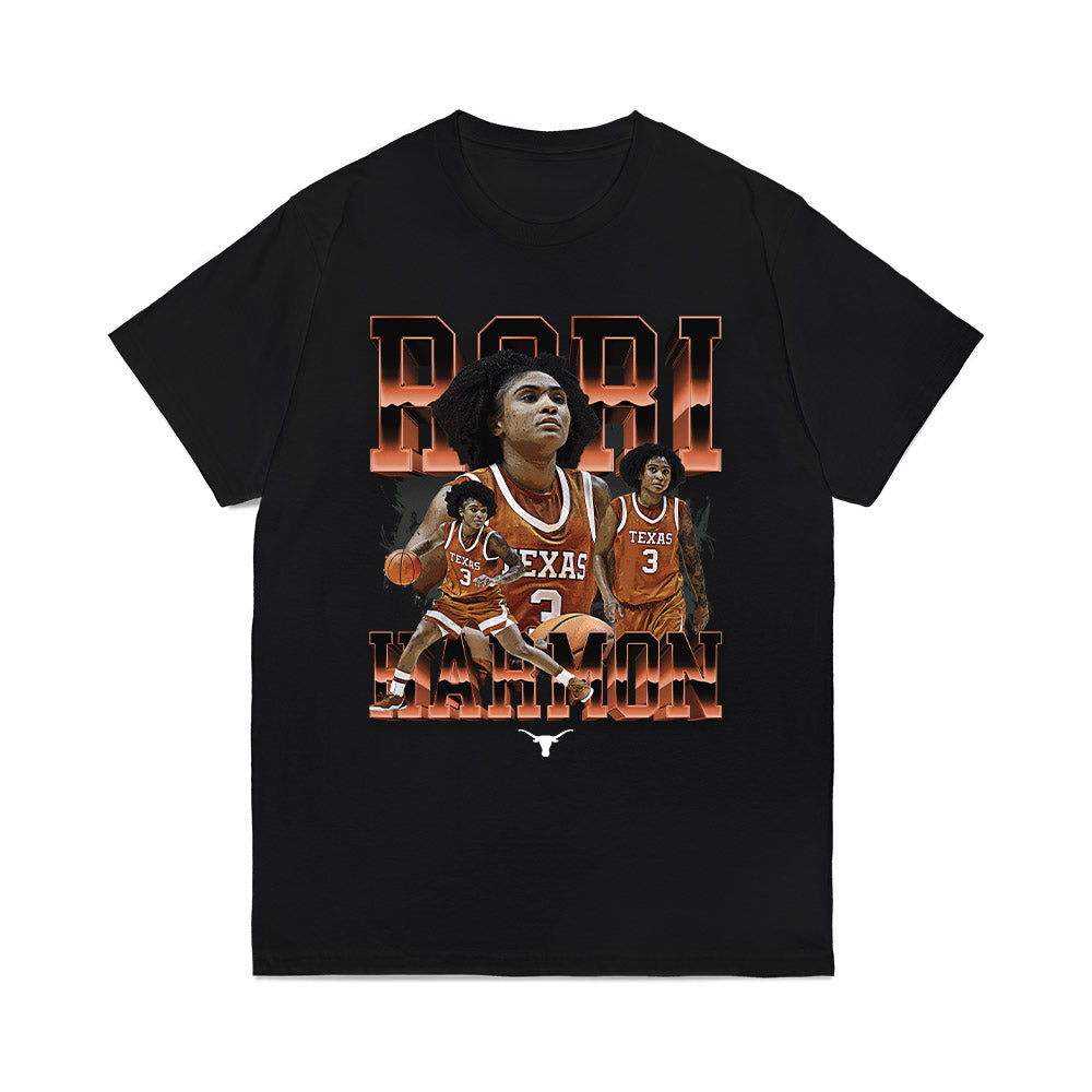 Texas Longhorns NCAA Women's Basketball Rori Harmon Collage Comfort Colors T-Shirt